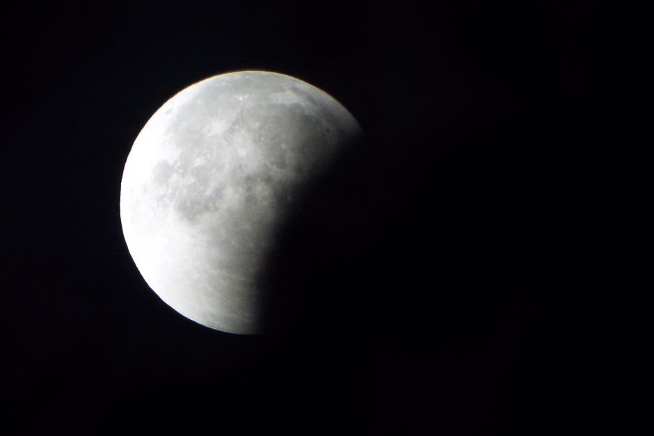 Partial Lunar Eclipse: Nearly Over